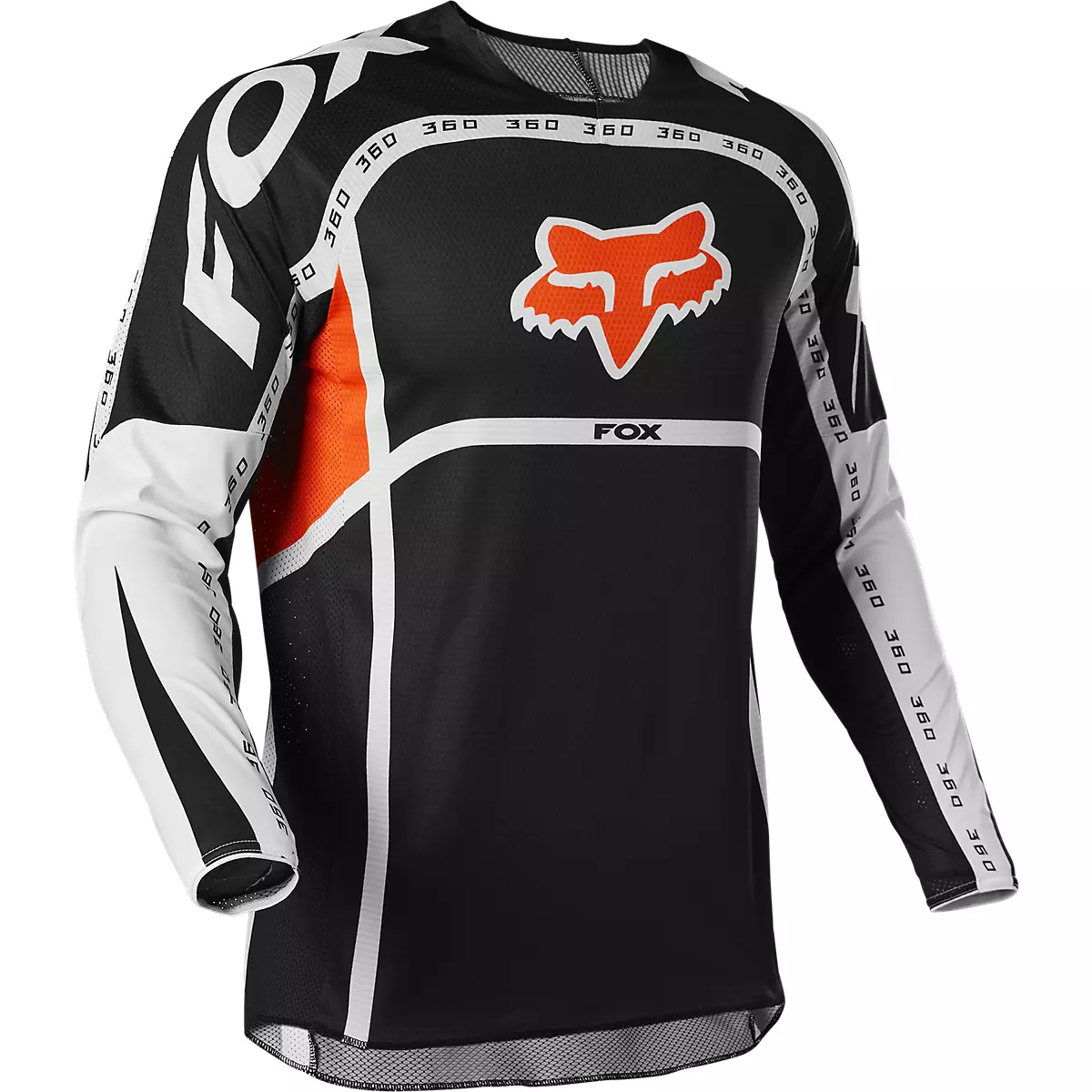 Fox Racing 360 Dvide Jersey Zwart/Wit/Oranje