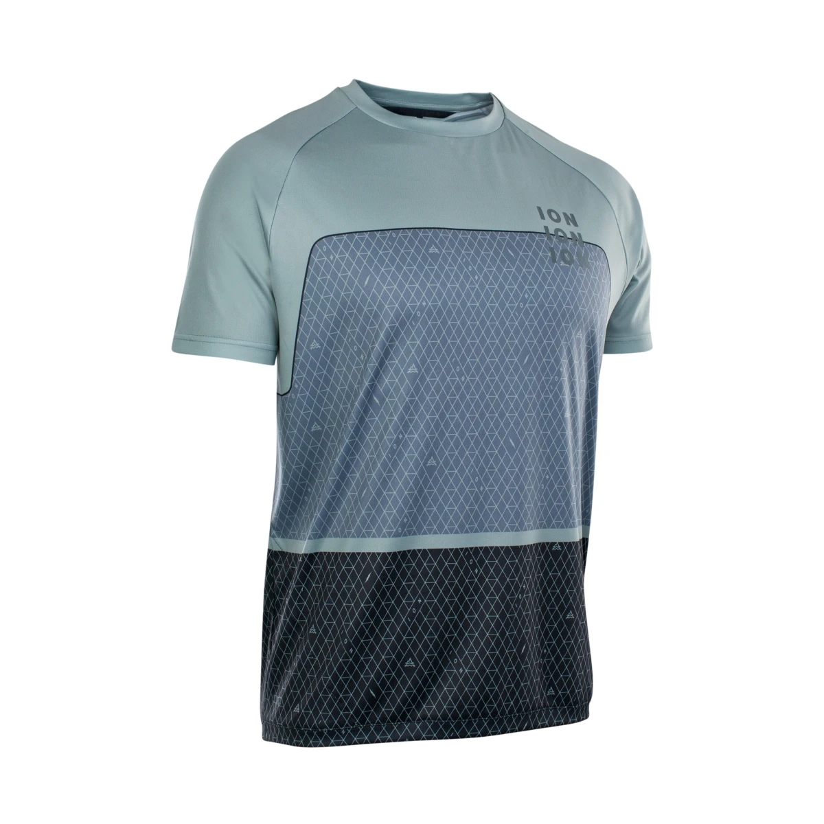 ION Tee SS Traze AMP X - Jersey - Getijdegroen - Pastelgroen/Blauw