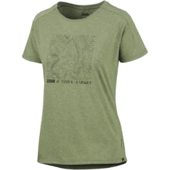 IXS Flow Vrouwen Tech Tee Contour Olijf