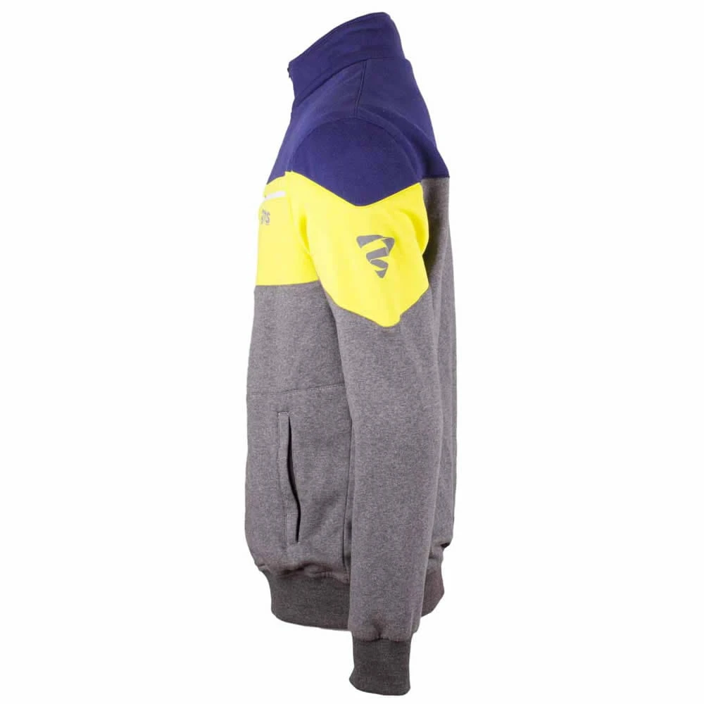 Zweetjas LEO - Donkerblauw-fluogeel-grijs - Image 3