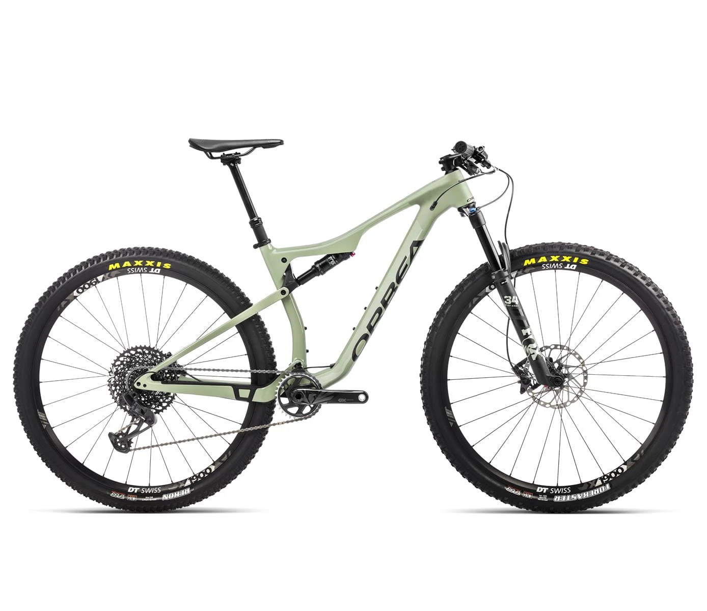 Orbea OIZ M20 TR Lichen Green (Mat-Glans) - Zwart (Mat)