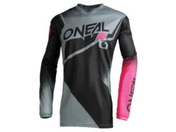 Oneal ELEMENT Dames Jersey RACEWEAR V.22 Zwart/grijs/roze