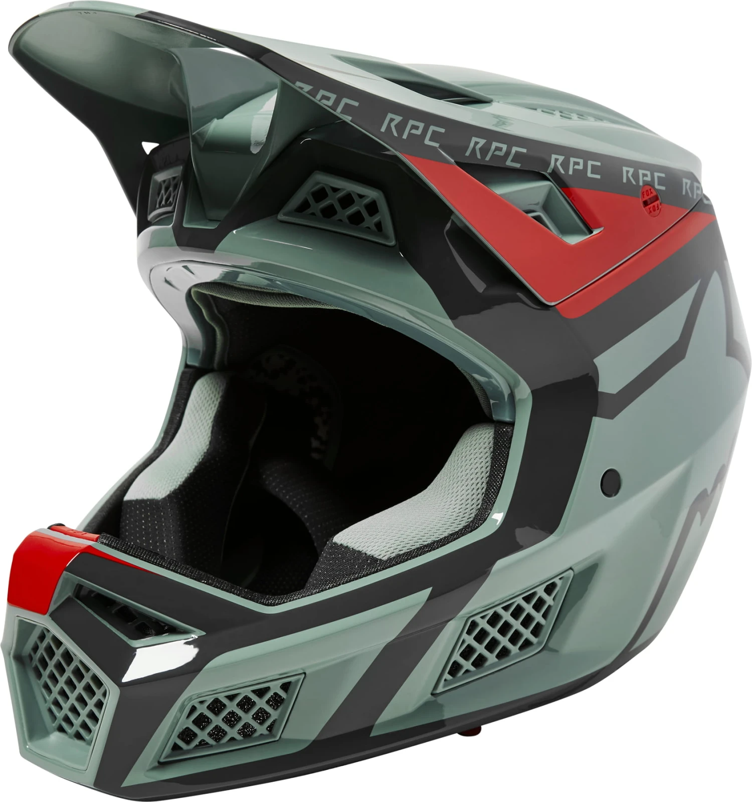 Fox Racing Rampage Pro Carbon Mips Helm Dvide CE-CPSC Eucalyptus - Image 2