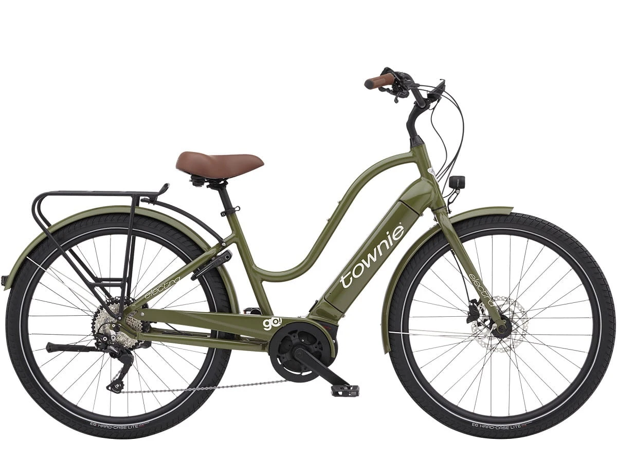 Electra Townie Path Go! 10D Step-Thru Olive