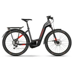 Haibike Trekking 9 Lage Instap - Antraciet / Rood
